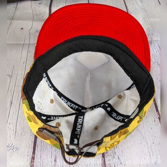 Trukfit Camouflage Hip-Hop Baseball Cap Flat Brim Cap Adjustable Strapback Hat - Picture 9 of 10